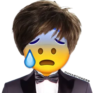 😰 Эмодзи, Плач, Грустный, Смокинг, Расстроен, Слезы telegram sticker