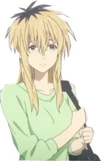 🤰 Naoka Ueno A Silent Voice anime, manga, character, girl, a silent voice, blonde, naoka ueno telegram sticker