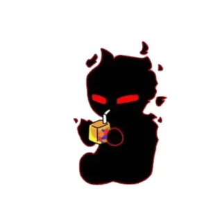 🧃 dessin animé, ombre, jus, boire telegram sticker
