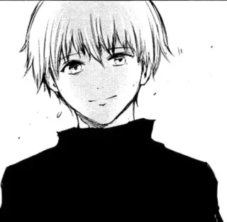 😊 Ken Kaneki Tokyo Ghoul anime, manga, tokyo ghoul, ken kaneki, ghoul, monster, drawing, illustration telegram sticker