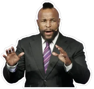 👔 Mr. T Mr. T, Schauspieler, 80er, Irokese, harter Kerl, A-Team telegram sticker