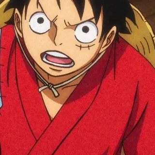 🍞 Luffy One Piece 动漫, 海贼王, 蒙奇·D·路飞, 草帽, 角色, 漫画 telegram sticker