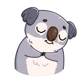 🙏 koala, cute, animal, cartoon telegram sticker