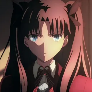 😠 Rin Tohsaka Fate/stay night Anime, Personaggio, Rin Tohsaka, Fate/stay night telegram sticker