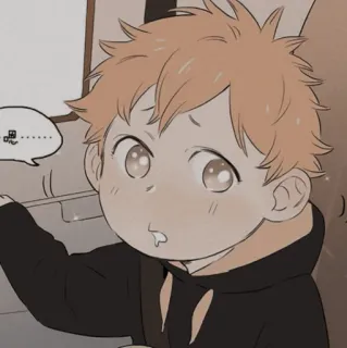 🐾 嗯...... Anime, Criança, Fofo, Ilustração, Mangá, Menino, Desenho animado telegram sticker