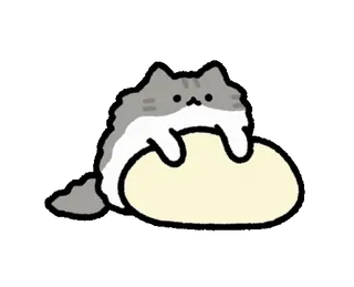 😗 gato, lindo, pegatina, animal, gatito, dibujo animado telegram sticker