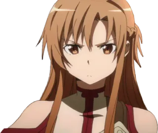 😠 Asuna Yuuki Sword Art Online Anime, Sword Art Online, Asuna, Asuna Yuuki, Video game, Personagem, Garota telegram sticker