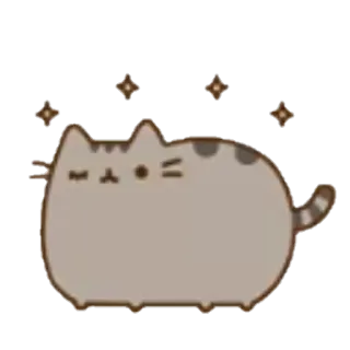 😉 Pusheen pusheen, gato, dibujos animados, kawaii, lindo, pegatina whatsapp sticker