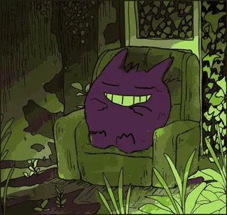 😌 Gengar Pokemon whatsapp sticker