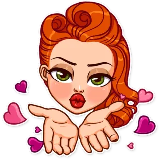 Pin-up Girl telegram stickers