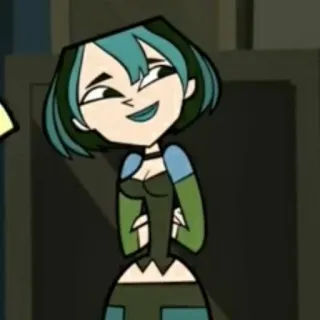 🌿 Gwen Total Drama Island Kartun, Karakter, Gwen, Total Drama Island, Animasi telegram sticker