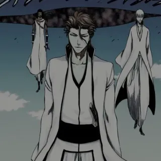 🧬 Sosuke Aizen Bleach Anime, Manga, Pedang, Aizen, Bleach, Penjahat telegram sticker