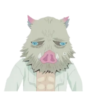 😔 Inosuke Hashibira Demon Slayer Anime, Personaje, Inosuke, Kimetsu no Yaiba, Manga whatsapp sticker