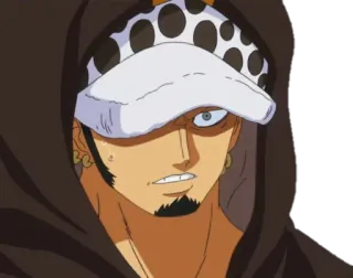 😬 Trafalgar Law One Piece anime, one piece, trafalgar law, nhân vật, hải tặc, law whatsapp sticker