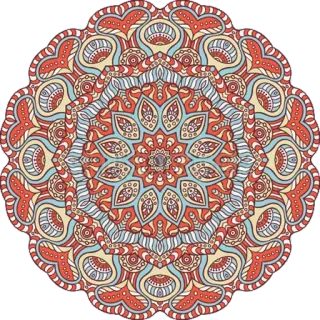 🎨 曼荼羅, パターン, 装飾, デザイン, 幾何学, 花柄, アート telegram sticker