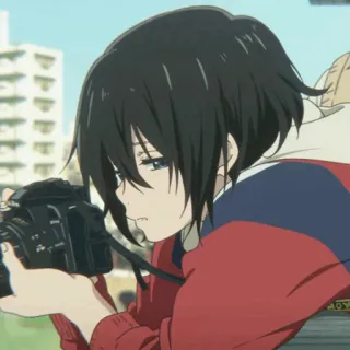 🥢 Anime, Kamera, Mädchen, Porträt telegram sticker