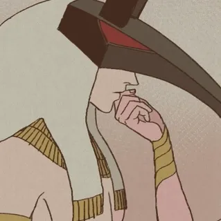 🖐 Anubis égyptien, dieu, chacal, mythologie telegram sticker