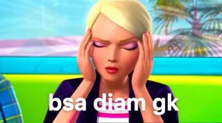 😶 bsa diam gk stres, ból głowy, zirytowany, zdenerwowany whatsapp sticker