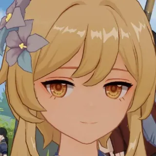 ✨ Lumine Genshin Impact Lumine, Genshin Impact, game, karakter, anime, video game telegram sticker