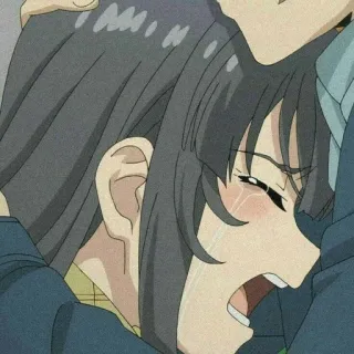 🐰 anime, crying, sad, emotional, anime girl telegram sticker