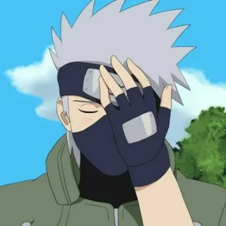 ⚡️ Kakashi Hatake Naruto anime, naruto, kakashi, hatake, ninja, character, manga telegram sticker