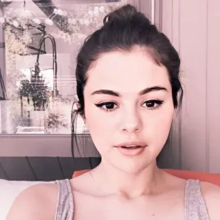 👛 Selena Gomez Селена Гомес, певица, актриса, знаменитость, женщина, портрет telegram sticker