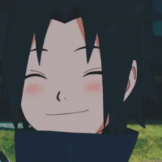 🖲 Sasuke Naruto Аниме, Персонаж, Саске, Наруто, Наклейка telegram sticker