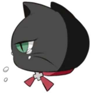😢 Katze, traurig, Tränen, Cartoon, weinend, Animation telegram sticker
