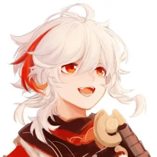 😆 Kaedehara Kazuha Genshin Impact 动漫, 游戏, 枫原万叶, 原神, 角色 telegram sticker