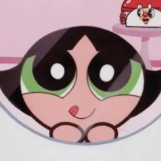 🍭 Buttercup The Powerpuff Girls dibujos animados, animado, Bellota, Las Chicas Superpoderosas, personaje telegram sticker