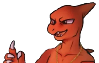 😁 lizard, cartoon, offensive, gesture, animal telegram sticker