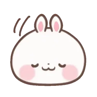 🐰 bunny, cute, rabbit, animal, kawaii, sleepy, sticker telegram sticker