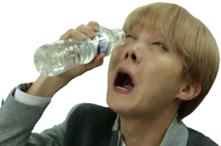 😭 kpop, j-hope, wasser, witzig, meme telegram sticker