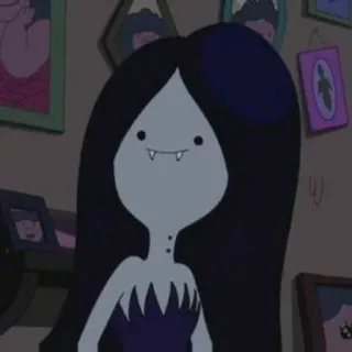 🖤 Marceline Adventure Time мультфильм, вампир, Марселин, Время приключений, анимация telegram sticker