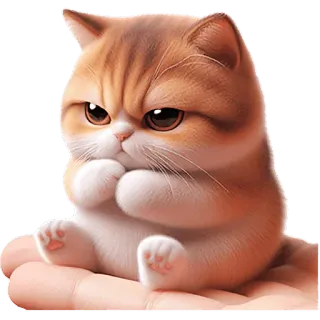 😤 kot, słodki, zwierzę, kociak, zwierzak telegram sticker
