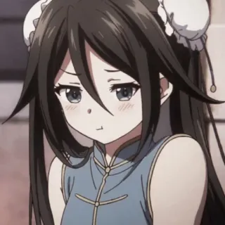 🌸 Anime, Ragazza, Personaggio, Carino, Vestito, Asiatica, Cartone animato, Illustrazione telegram sticker
