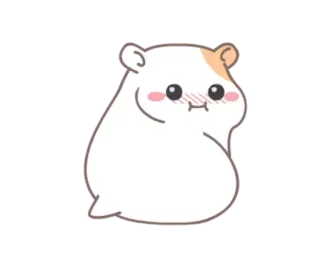 😐 hamster, animal, cute, kawaii, rodent, pet telegram sticker