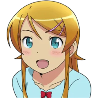 😃 anime, girl, smiling, cartoon, cute telegram sticker