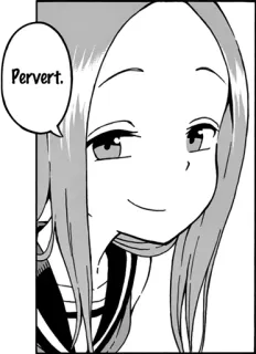 😏 Pervert. anime, manga, cartoon, character telegram sticker