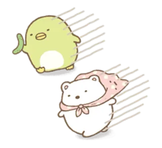 😂 kawaii, imut, binatang, penguin, beruang, kartun, ilustrasi telegram sticker