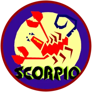 ♏️ SCORPIO Escorpio, signo zodiacal, astrología, horóscopo, signo, símbolo telegram sticker