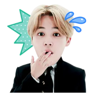 😱 Jimin kpop, jimin, adesivo, idol, cantante, pop coreano telegram sticker
