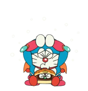 😣 Doraemon 漫画, 猫型ロボット, ドラえもん, アニメ, 悲しい, 可愛い whatsapp sticker