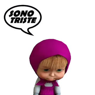 😥 Masha Masha and the Bear SONO TRISTE triste, masha, dibujos animados, masha y el oso, emocional telegram sticker