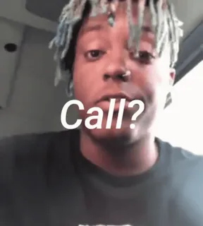 🌟 Call? โทร, คำถาม, ข้อความ, Juice Wrld telegram sticker
