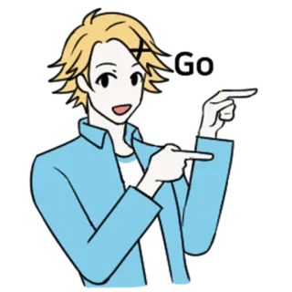 👉 漫画, 指差し, 男性, ステッカー, キャラクター, イラスト telegram sticker