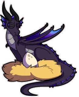 😇 dragão, ovo, fantasia, réptil, criatura, desenho animado, animal telegram sticker