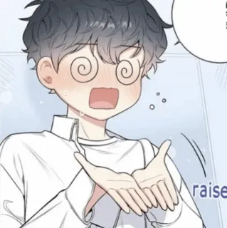 🦢 raise anime, cartoon, character, expression, shocked, panic telegram sticker