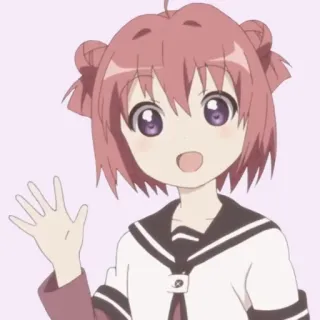 💸 애니메이션, 여자, 카와이, 귀여운, 캐릭터, 손 흔드는 telegram sticker