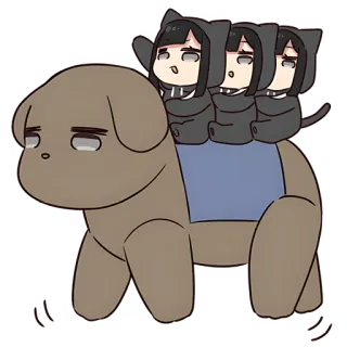 😀 anjing, kucing, lucu, kartun, hewan, lucu, karakter, chibi telegram sticker